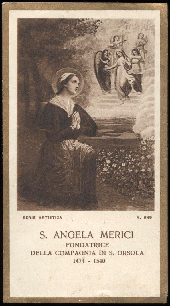 santino-holy card"S.ANGELA MERICI | eBay