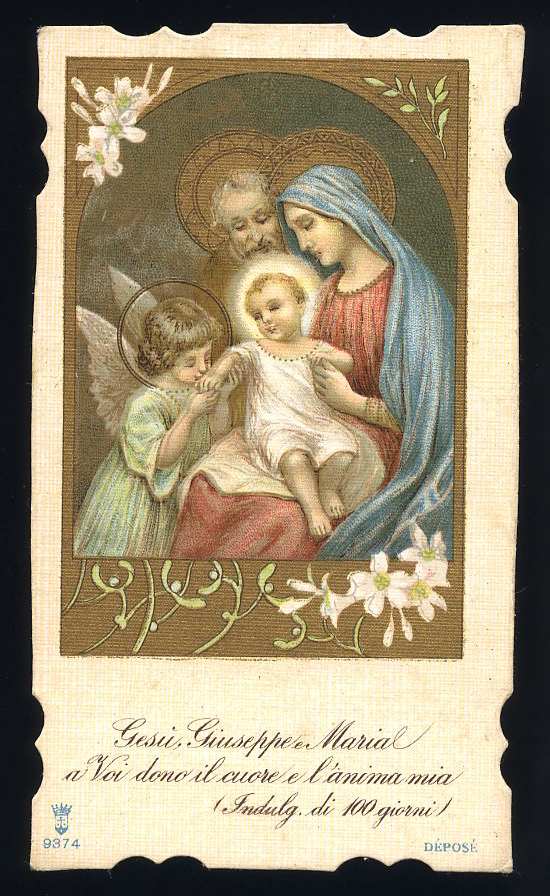 Santino Cromo Holy Card S Lega N 9374 Gesu Giuseppe Maria Ebay